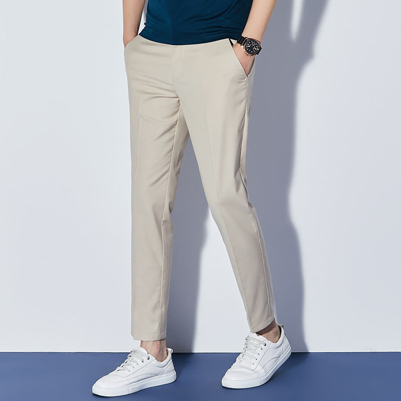 Drop Cropped Casual Pants