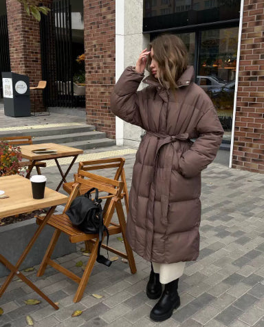 Long Bread Cotton-Padded Jacket