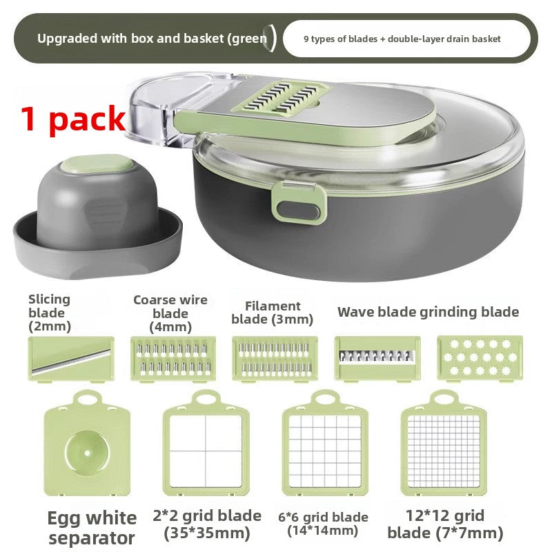 9-Piece Multi-Function Vegetable Cutter,