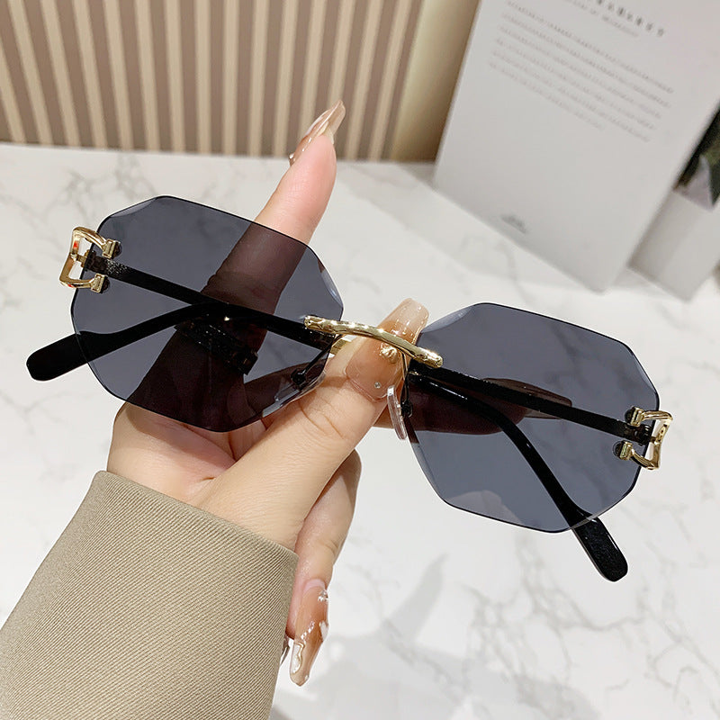 Frameless Metal Sunglasses