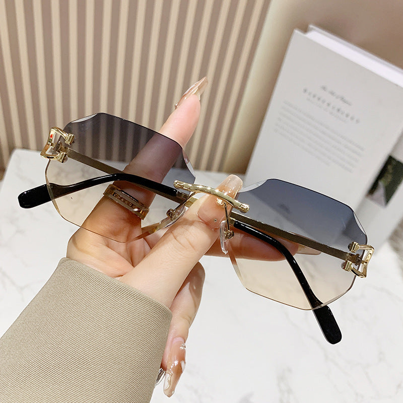 Frameless Metal Sunglasses