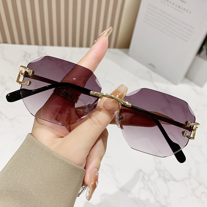 Frameless Metal Sunglasses