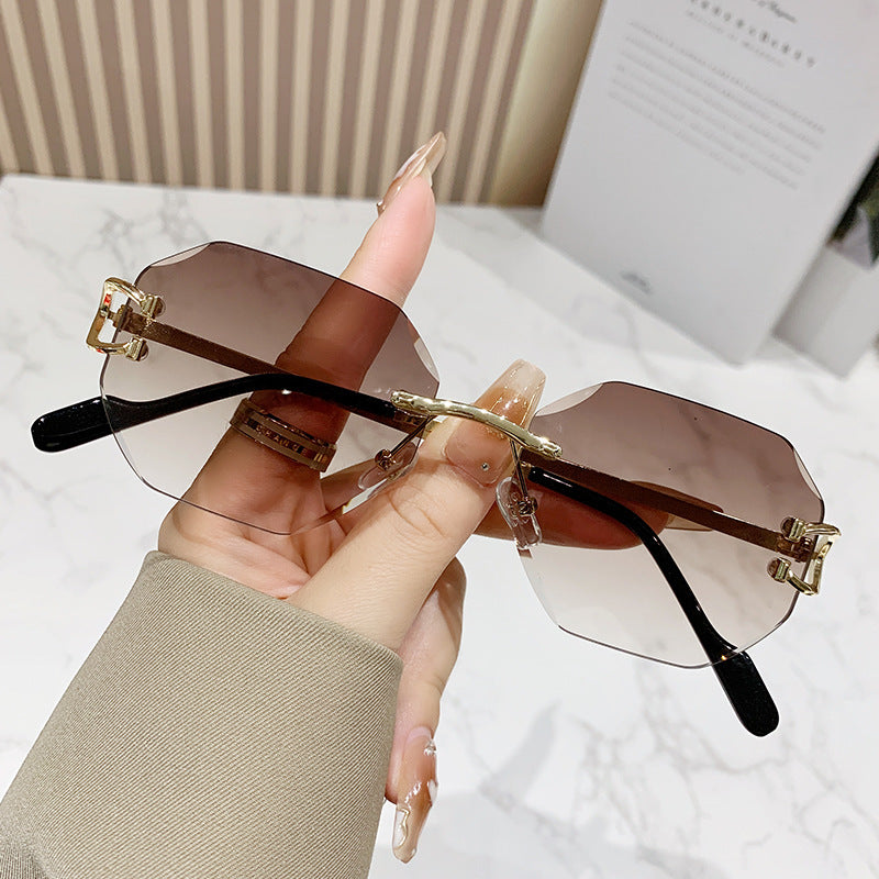 Frameless Metal Sunglasses