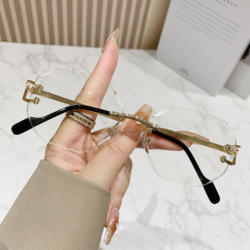 Frameless Metal Sunglasses