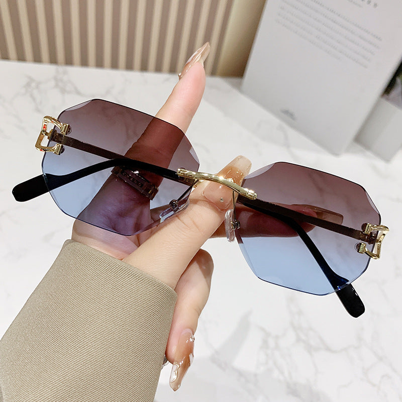 Frameless Metal Sunglasses