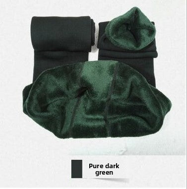 Fleece-Lined One-Piece Pants Thickened Leggings