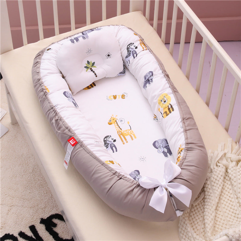 Removable And Washable Portable Crib
