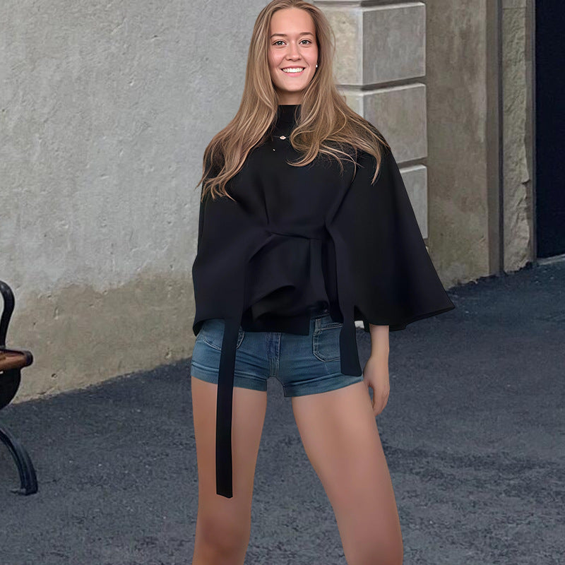 Women'S Strap Button Jacket Coat