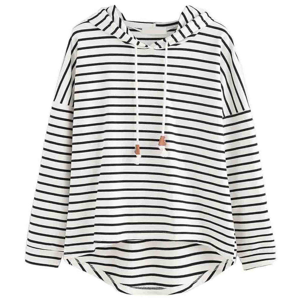 Striped Loose Hoodie