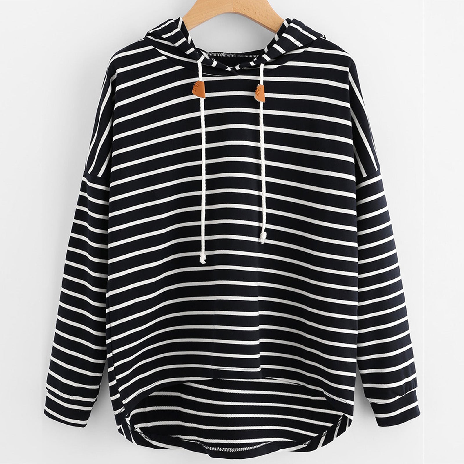 Striped Loose Hoodie