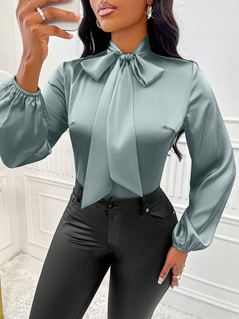 Bow Long Sleeve Top